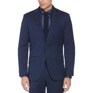 NWT - TOMMY HILFIGER Slim Fit Single-Breasted Blazer Sport Coat Navy Blue Sz 40S